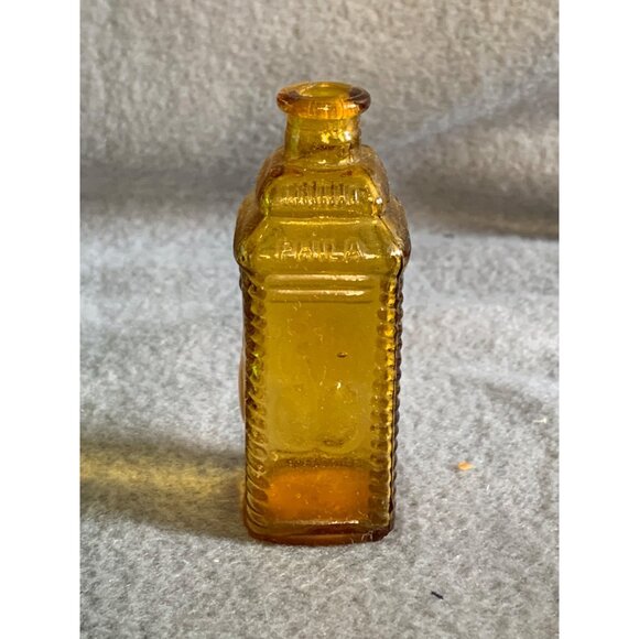 Phila Berrings Apple Bitters Bottle Decanter Amber Miniature Bottle Vintage - Picture 5 of 8